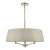 Cristin 4 Light Pendant Antique Brass With Taupe Ribbon Shade