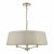 Cristin 4 Light Pendant Antique Brass With Taupe Ribbon Shade