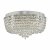 Eitan 9 Light Beaded Flush Clear and Polished Chrome