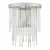 Isla 2 Light Wall Light Polished Chrome And Clear Glass