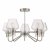 Keta 5 Light Semi Flush Satin Chrome & Polished Chrome