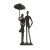 Elur Iron Figurine Umbrella Couple Standing 25cm