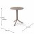 Nardi Step Table - Turtle Dove