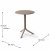 Nardi Step Table with Set of 2 Net Chairs - Turtle Dove