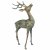 Solstice Sculptures Deer Pair Small 56 & 33cm in Gold Verdigris