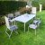 Nardi Libeccio Table with 2 Darsena & 4 Bora Chairs -Turtle Dove