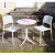 Nardi Step Table with Set of 2 Bistrot Chairs - White