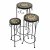 Summer Terrace Brava Round Plant Stand (Set of 3) - Tall