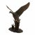 Solstice Sculptures Duck in Flight 69cm in Dark Verdigris