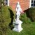 Solstice Sculptures Plinth Square Low 36cm in White Stone Effect