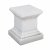 Solstice Sculptures Plinth Square Low 36cm in White Stone Effect