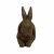 Solstice Sculptures Rabbit 24cm in Rust Effect