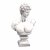 Solstice Sculptures David Bust 59cm in White Stone Effect