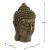 Elur Carved Wood Effect Buddha Head 40cm