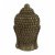 Elur Carved Wood Effect Buddha Head 40cm