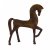 Elur Carved Wood Effect Contemporary Horse 31cm