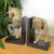 Elur Carved Wood Effect Book Ends Horse 24cm