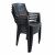 Trabella Tivoli Bistro Table with 2 Parma Chairs -Anthracite