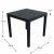 Trabella Roma Square Table with 4 Siena Chairs - Anthracite