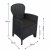 Trabella Roma Square Table with 4 Sicily Chairs - Anthracite