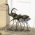 Solstice Sculptures Egrets 58cm in Dark Verdigris