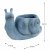 Solstice Sculptures Snail Planter 24cm in Blue Iron Effect