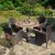 Byron Manor Vermont Dining Table with 4 Stockholm Brown Chairs