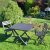 Trabella Brescia Folding Table & Chairs Set - Anthracite