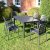 Trabella Roma Rectangular Table with 6 Siena Chairs -Anthracite