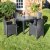 Trabella Roma Square Table with 4 Sicily Chairs - Anthracite