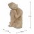 Solstice Sculptures Buddha Crouching 37cm -Weathered StoneEffect