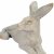Solstice Sculptures Hare Lying 24cm -Weathered Light StoneEffect