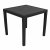 Trabella Salerno Square Table with 4 Sicily Chairs - Anthracite