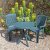 Trabella Tivoli Bistro Table with Set of 2 Parma Chairs - Green