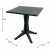 Trabella Ponente Dining Table with 4 Eolo Chairs -Anthracite
