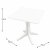 Trabella Ponente Dining Table with 4 Mistral Chairs - White