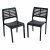 Trabella Ponente Dining Table with 4 Mistral Chairs -Anthracite