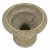 Solstice Sculptures Fluted Urn Low 28cm -Weathered Dark StoneEff