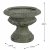 Solstice Sculptures Fluted Urn Low 28cm in Verdigris Effect