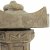 Solstice Sculptures Pagoda Lantern Sml 40cm -Wthrd Dk Stone Eff