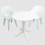 Trabella Levante Dining Table with 2 Ghibli Chairs - White