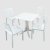 Trabella Ponente Dining Table with 4 Mistral Chairs - White