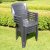 Trabella Parma Stacking Chairs (Set of 4) - Anthracite