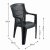 Trabella Parma Stacking Chairs (Set of 4) - Anthracite