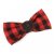 Zoon Beau Tie Red & Red Check (Pack of 2)