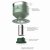 Stanley Classic Perfect-Brew Pour Over Hammertone Green