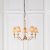 Endon Stanford antique brass 5lt Pendant