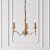 Endon Stanford antique brass 3lt Pendant