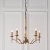 Endon Stanford antique brass 5lt Pendant