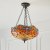 Dragonfly flame 3 light Pendant light